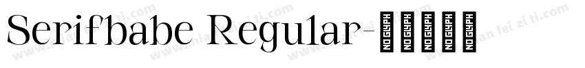 Serifbabe Regular字体转换